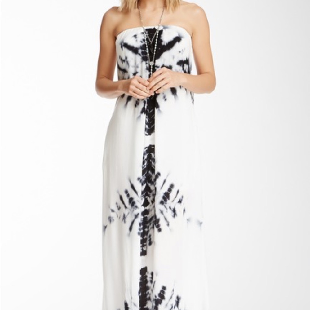 YFB Strapless Tie Dye Maxi Dress